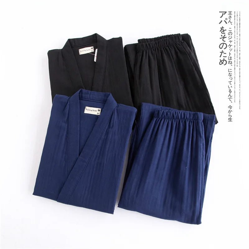 Ensemble pyjama traditionnel japonais pour hommes - Tresors asiatiques