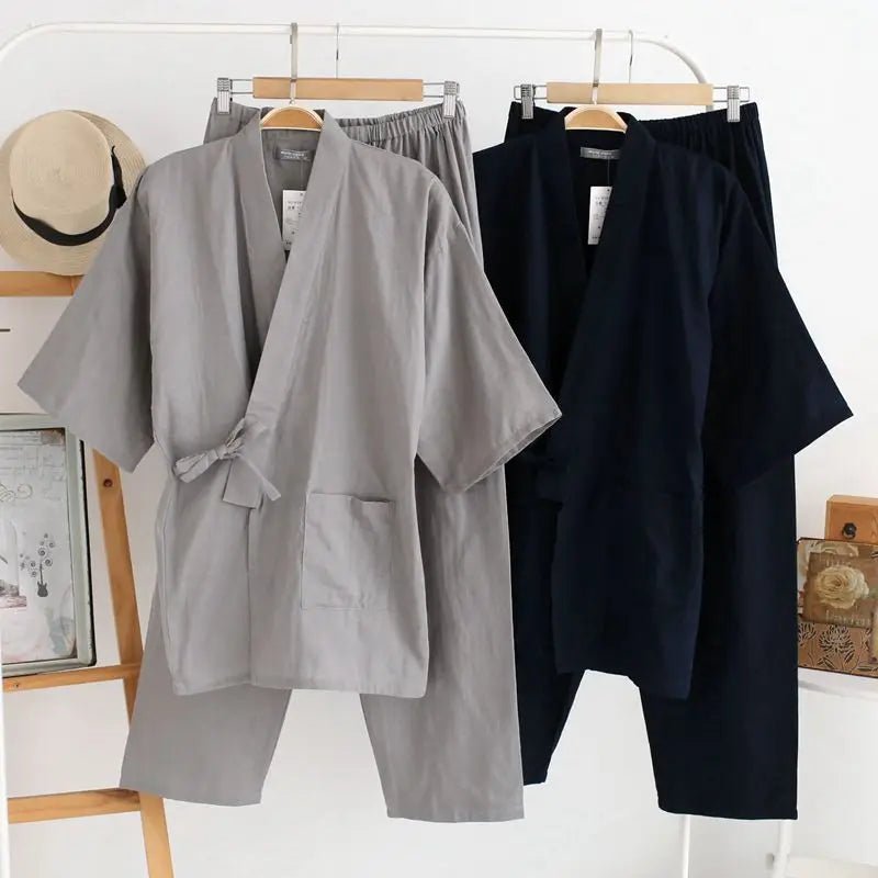 Ensemble pyjama traditionnel japonais pour hommes - Tresors asiatiques