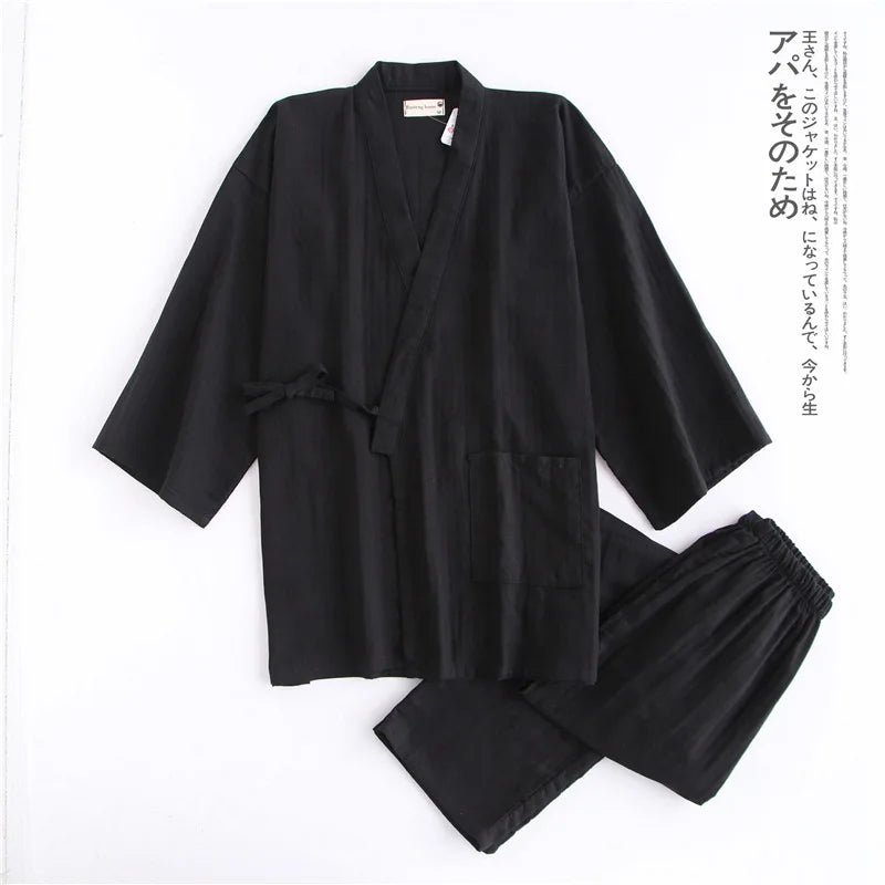 Ensemble pyjama traditionnel japonais pour hommes - Tresors asiatiques