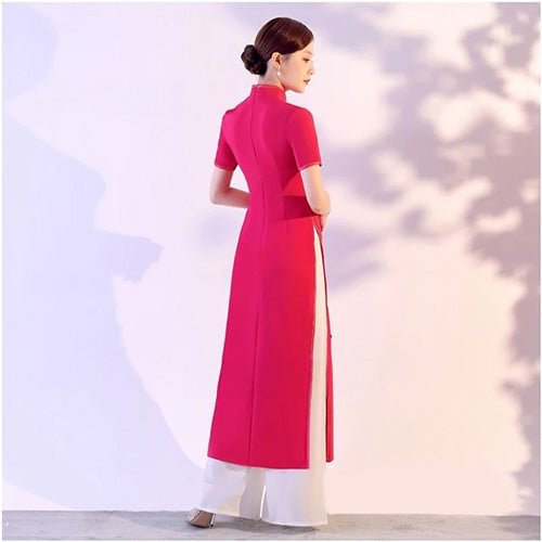 Ensemble robe et pantalon vietnamien - Tresors asiatiques