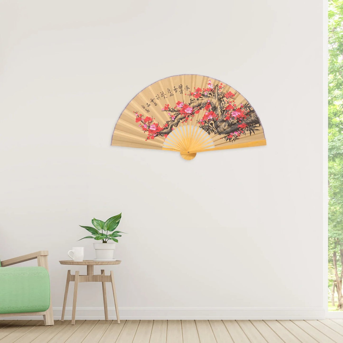 Éventail Mural Traditionnel Chinois et Japonais - Tresors asiatiques