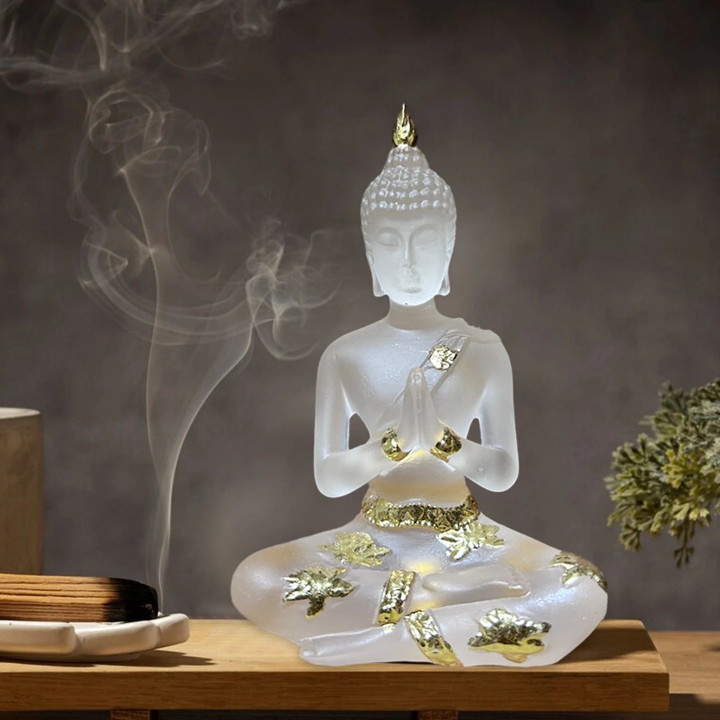 Figurine en résine de Bouddha en méditation - Tresors asiatiques