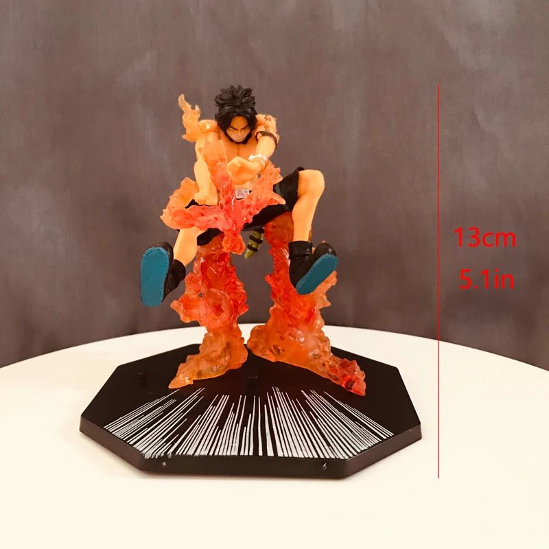 Figurines d'action One Piece Luffy, Portgas D. Ace et Roronoa Zoro - Tresors asiatiques