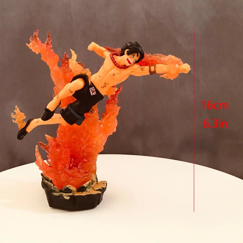 Figurines d'action One Piece Luffy, Portgas D. Ace et Roronoa Zoro - Tresors asiatiques