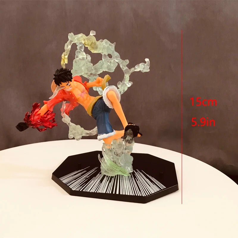 Figurines d'action One Piece Luffy, Portgas D. Ace et Roronoa Zoro - Tresors asiatiques