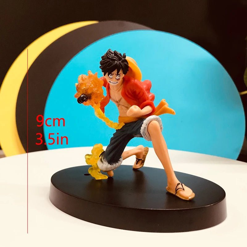 Figurines d'action One Piece Luffy, Portgas D. Ace et Roronoa Zoro - Tresors asiatiques
