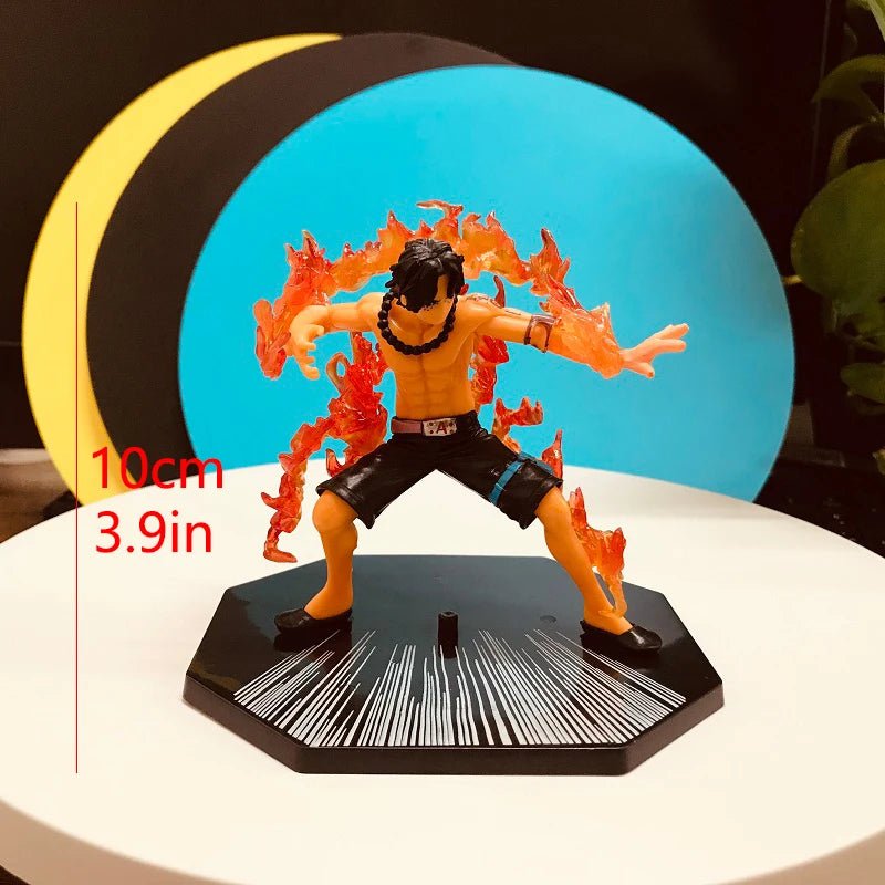 Figurines d'action One Piece Luffy, Portgas D. Ace et Roronoa Zoro - Tresors asiatiques