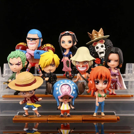 Figurines d'anime One Piece pour décoration de voiture