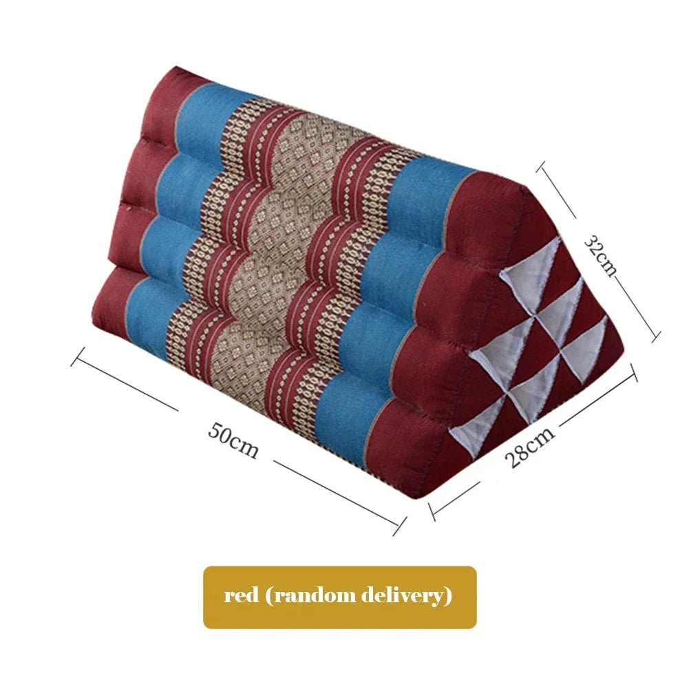 Grand oreiller triangulaire thaïlandais - Tresors asiatiques