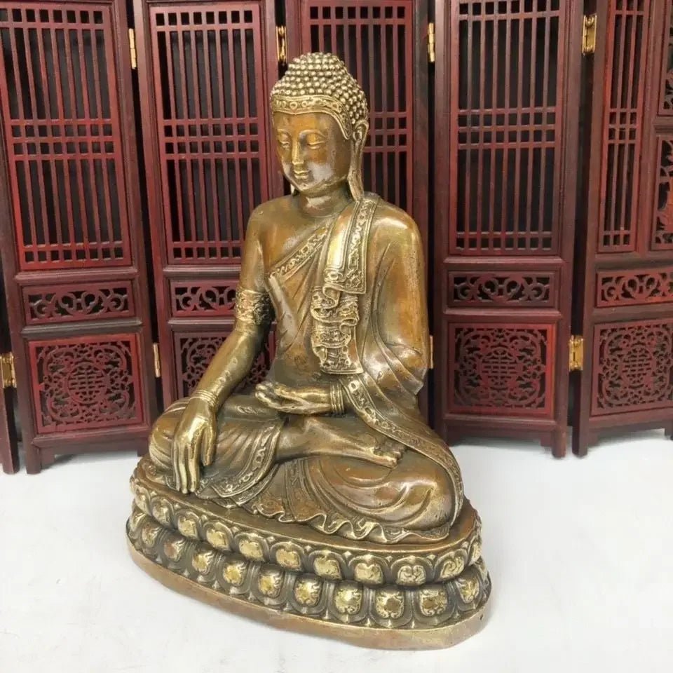 Grande statue décorative de Bouddha - Tresors asiatiques