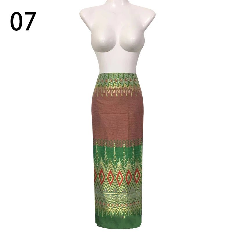 Jupe longue traditionnelle thaïlandaise pour femmes - Tresors asiatiques