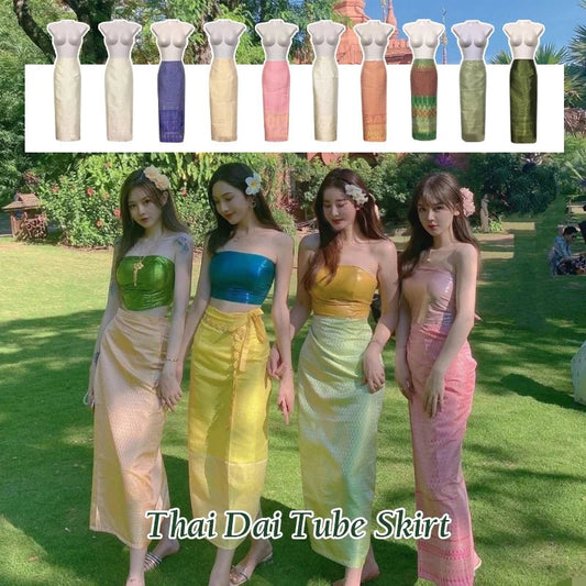 Jupe longue traditionnelle thaïlandaise pour femmes