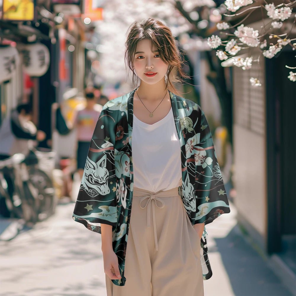 Kimono cardigan Haori estival - Tresors asiatiques