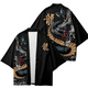 Kimono cardigan japonais traditionnel à motif dragon - Tresors asiatiques