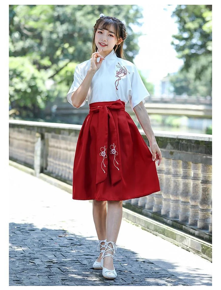 Kimono japonais avec jupe pour femmes - Tresors asiatiques