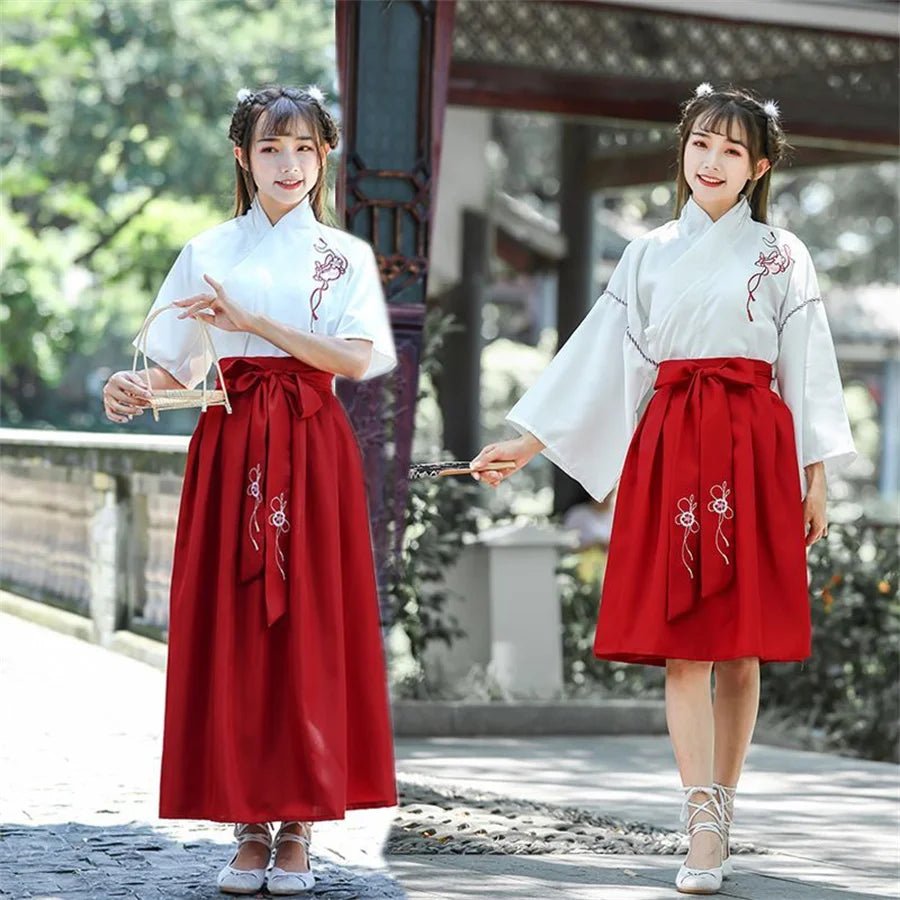Kimono japonais avec jupe pour femmes - Tresors asiatiques