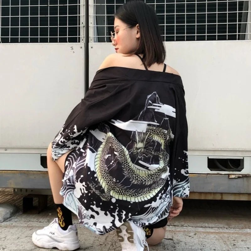 Kimono japonais d’été élégant pour femmes - Tresors asiatiques