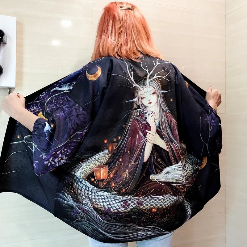 Kimono japonais d’été élégant pour femmes - Tresors asiatiques