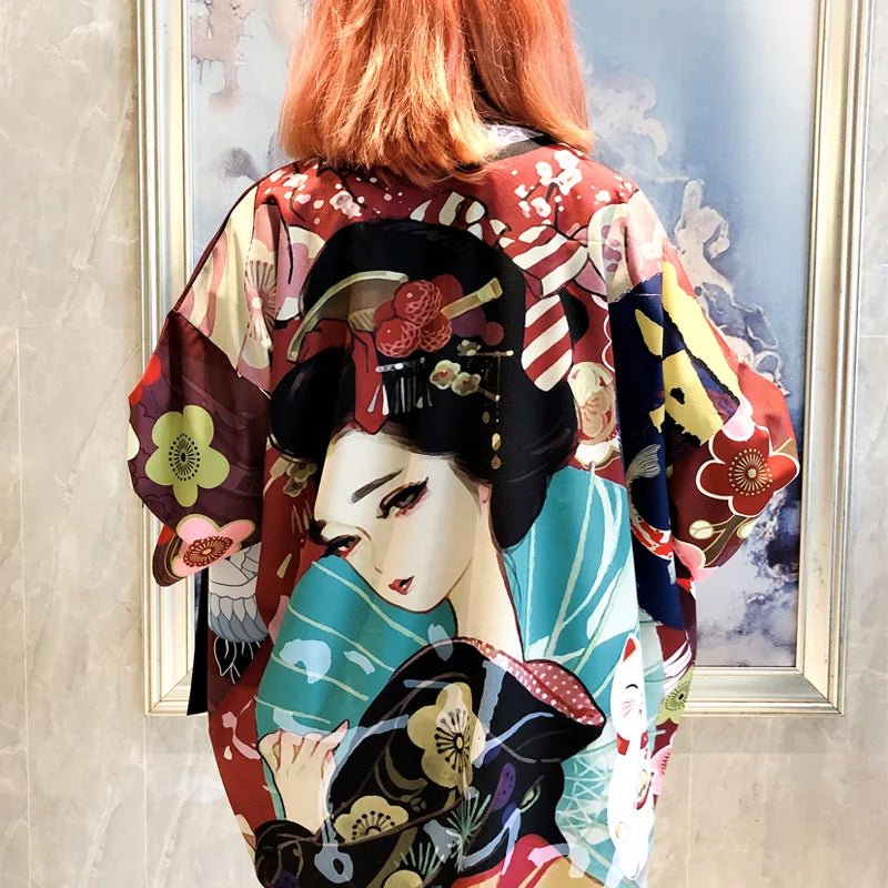 Kimono japonais d’été élégant pour femmes - Tresors asiatiques