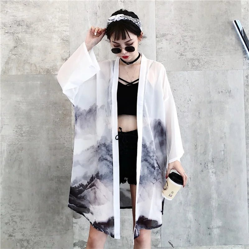 Kimono japonais d’été élégant pour femmes - Tresors asiatiques