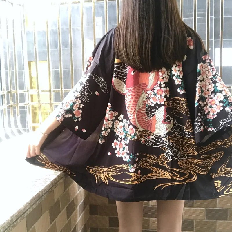 Kimono japonais d’été élégant pour femmes - Tresors asiatiques