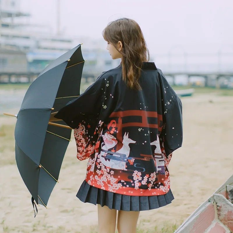 Kimono japonais d’été élégant pour femmes - Tresors asiatiques