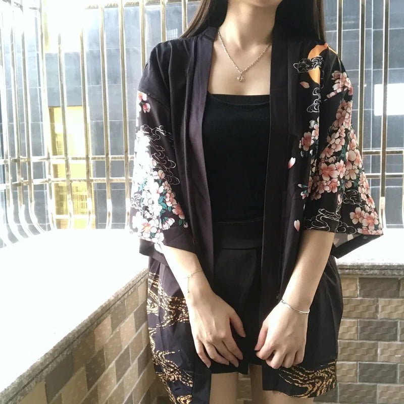Kimono japonais d’été élégant pour femmes - Tresors asiatiques