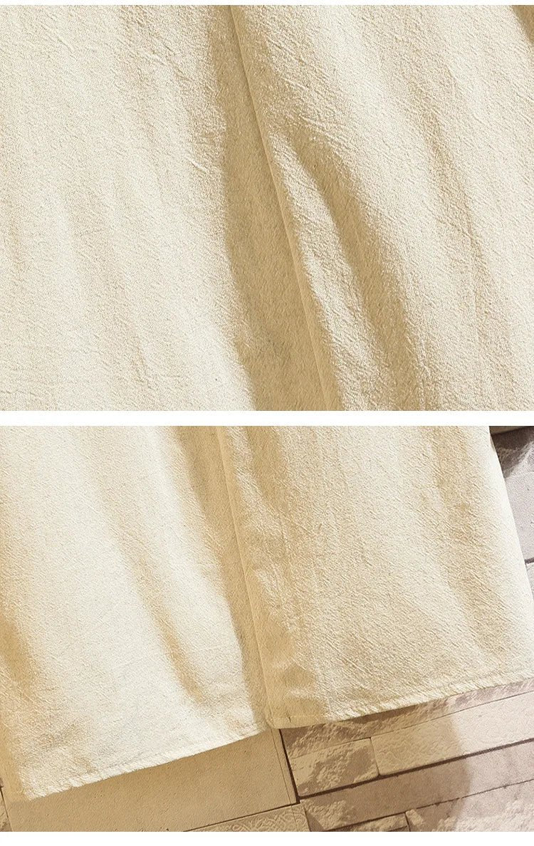 Kimono japonais en coton et lin - Tresors asiatiques