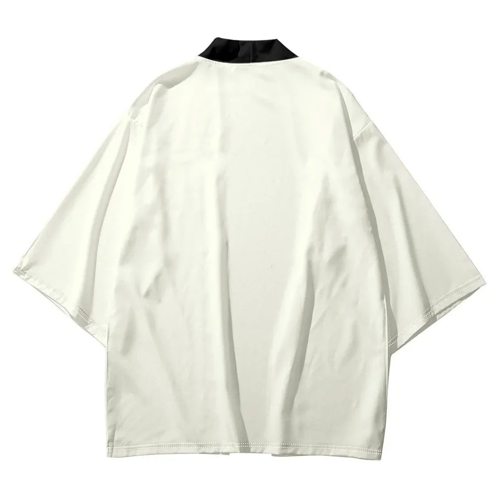 Kimono japonais Miori imprimé pour hommes et femmes - Tresors asiatiques