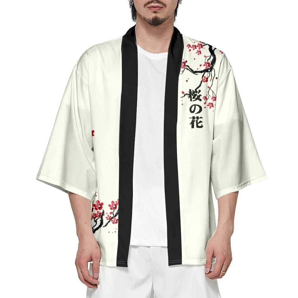 Kimono japonais Miori imprimé pour hommes et femmes - Tresors asiatiques