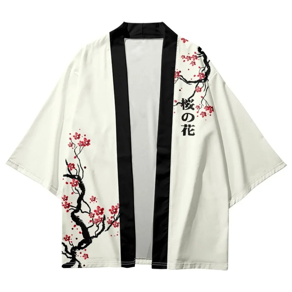 Kimono japonais Miori imprimé pour hommes et femmes - Tresors asiatiques
