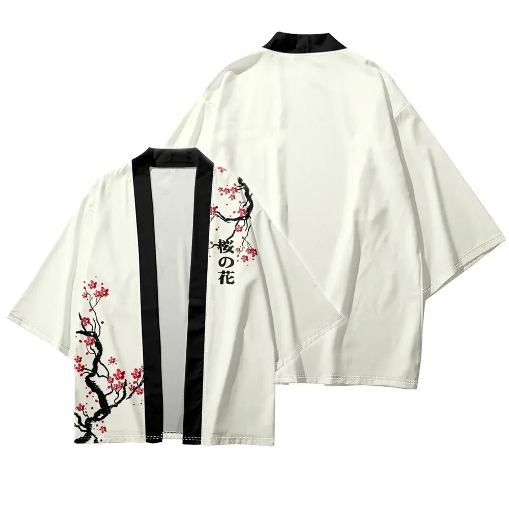 Kimono japonais Miori imprimé pour hommes et femmes - Tresors asiatiques