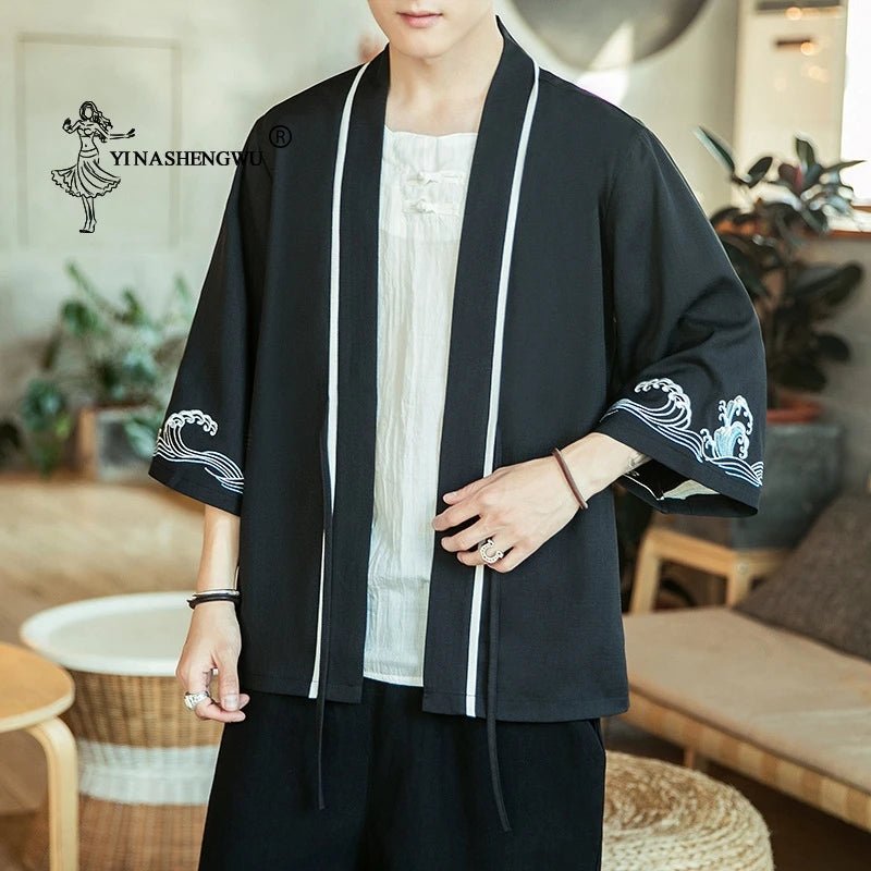 Kimono japonais traditionnel pour hommes - Tresors asiatiques