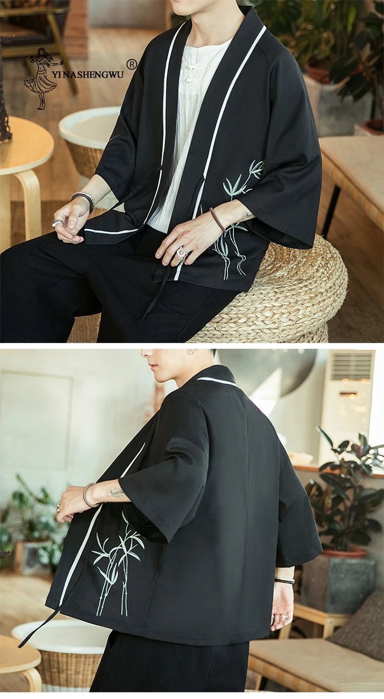 Kimono japonais traditionnel pour hommes - Tresors asiatiques