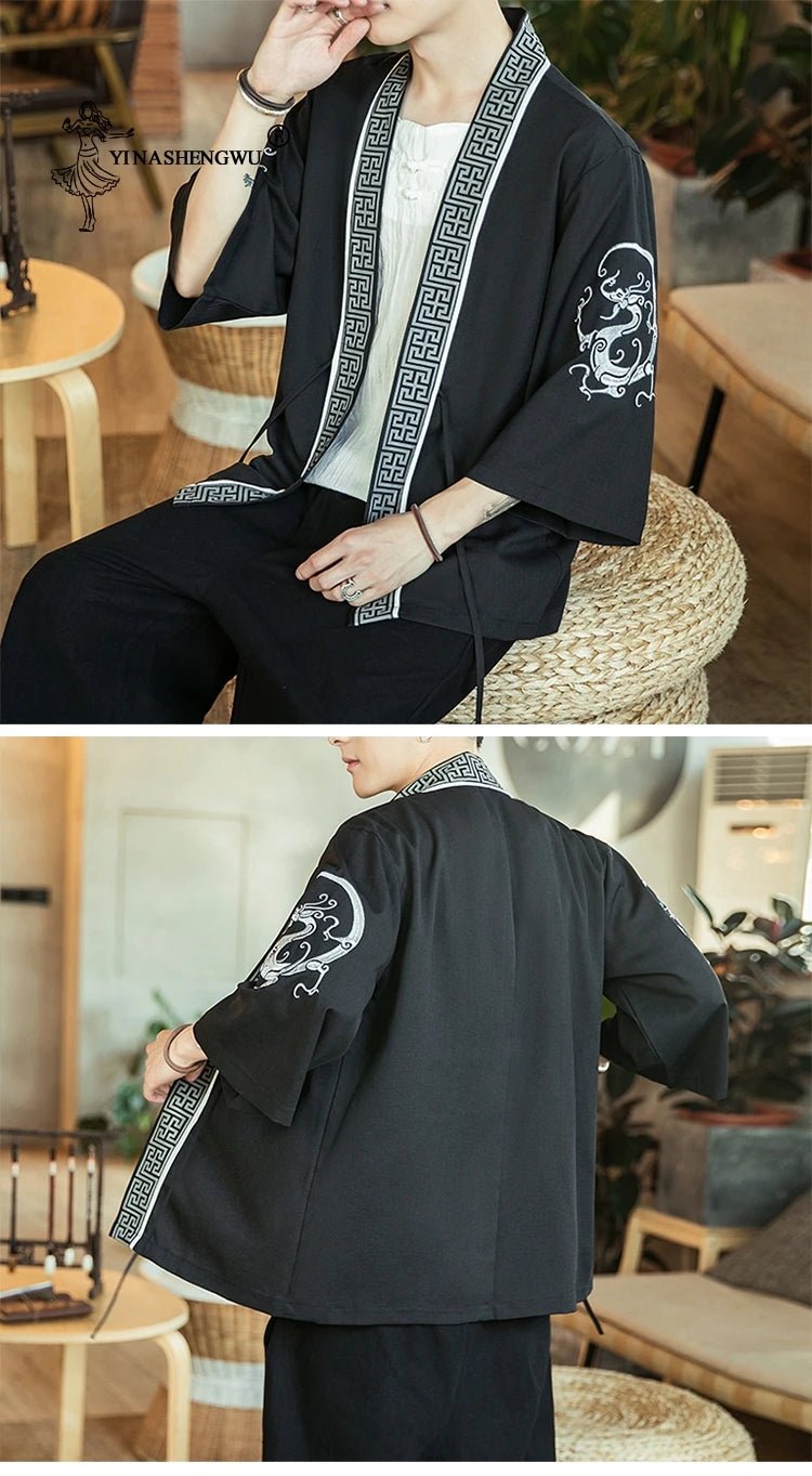 Kimono japonais traditionnel pour hommes - Tresors asiatiques