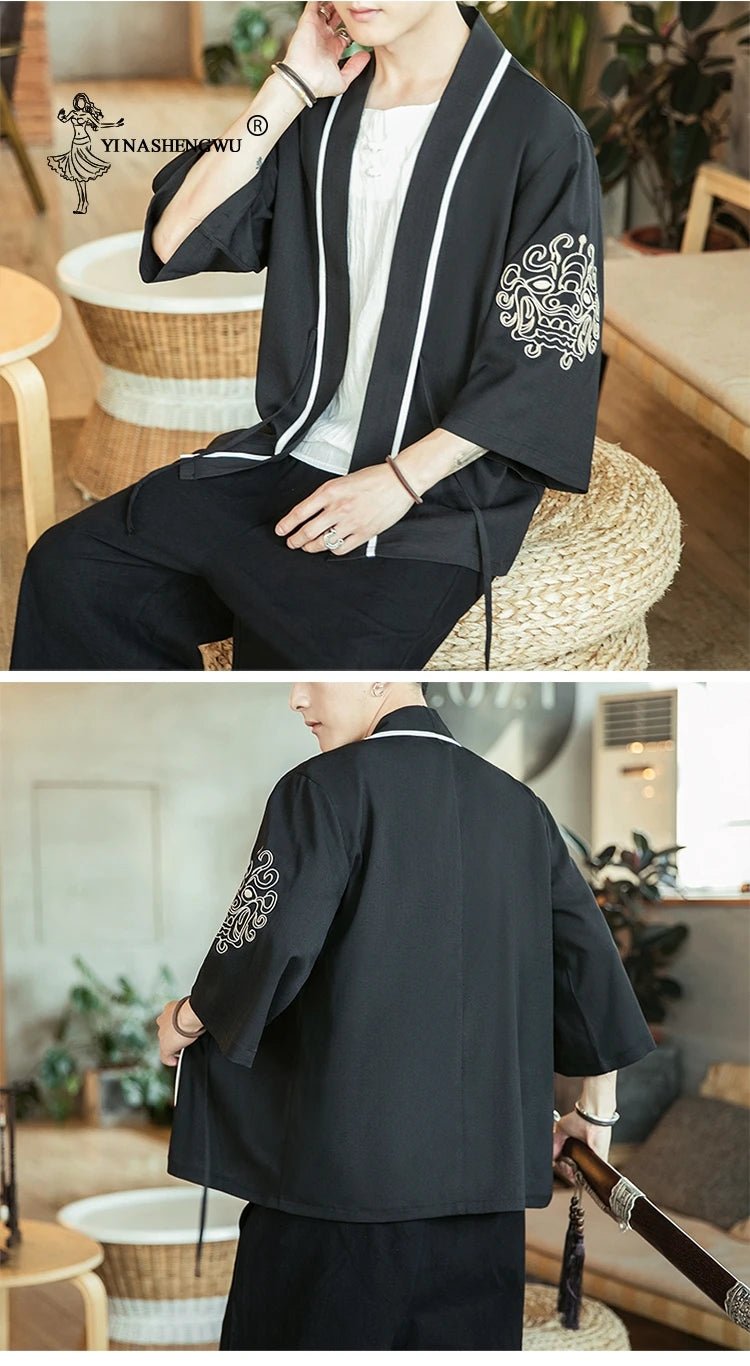 Kimono japonais traditionnel pour hommes - Tresors asiatiques