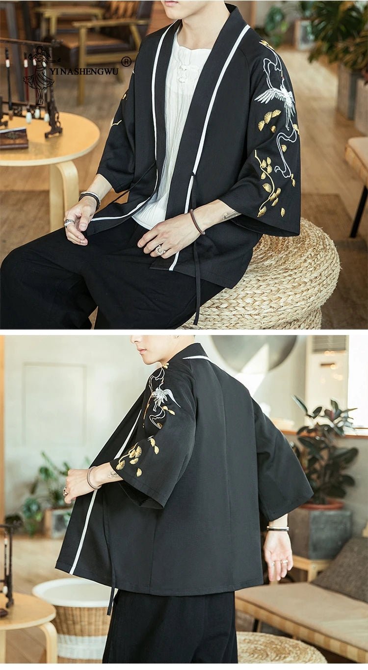 Kimono japonais traditionnel pour hommes - Tresors asiatiques