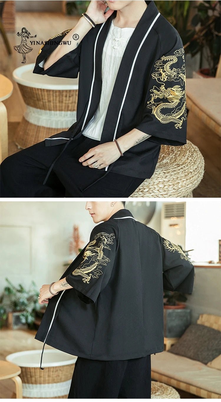 Kimono japonais traditionnel pour hommes - Tresors asiatiques