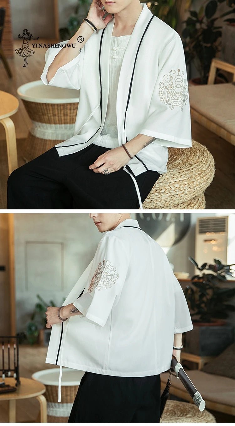 Kimono japonais traditionnel pour hommes - Tresors asiatiques