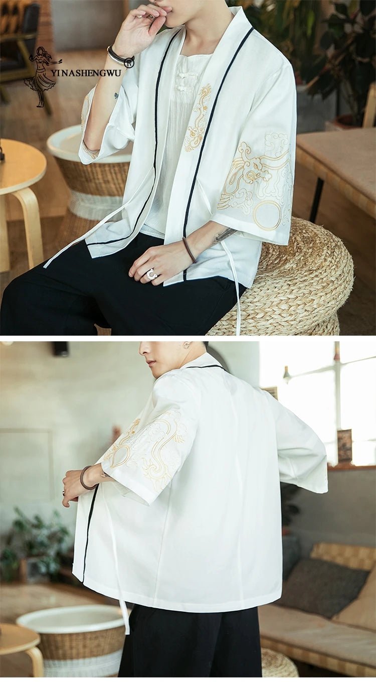 Kimono japonais traditionnel pour hommes - Tresors asiatiques
