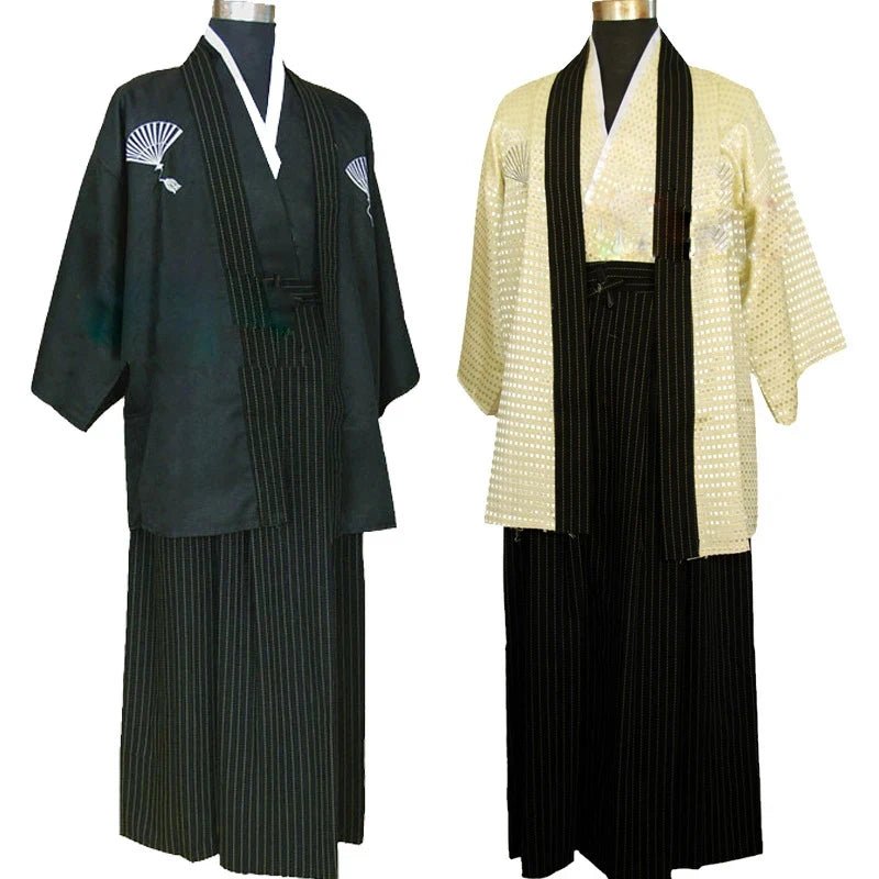 Kimono vintage traditionnel japonais pour hommes - Tresors asiatiques