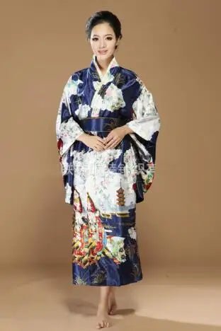 Kimono Yukata avec Obi pour Femme - Tresors asiatiques