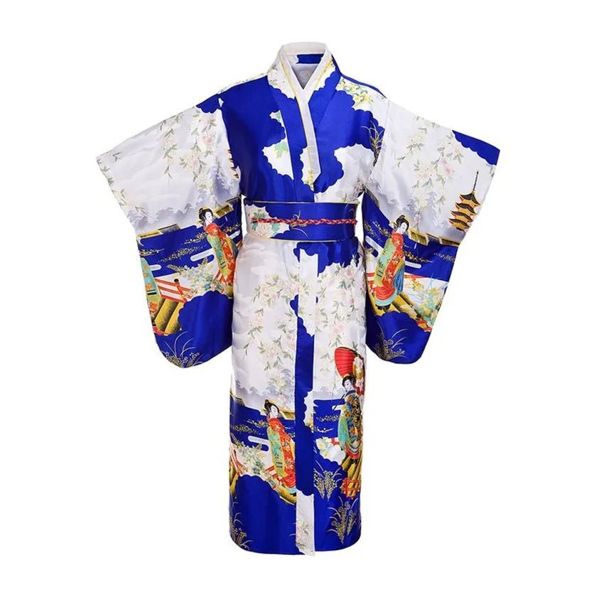 Kimono Yukata avec Obi pour Femme - Tresors asiatiques