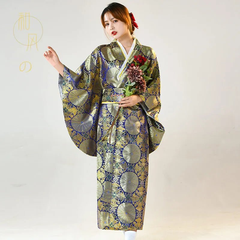 Kimono Yukata avec Obi pour Femme - Tresors asiatiques