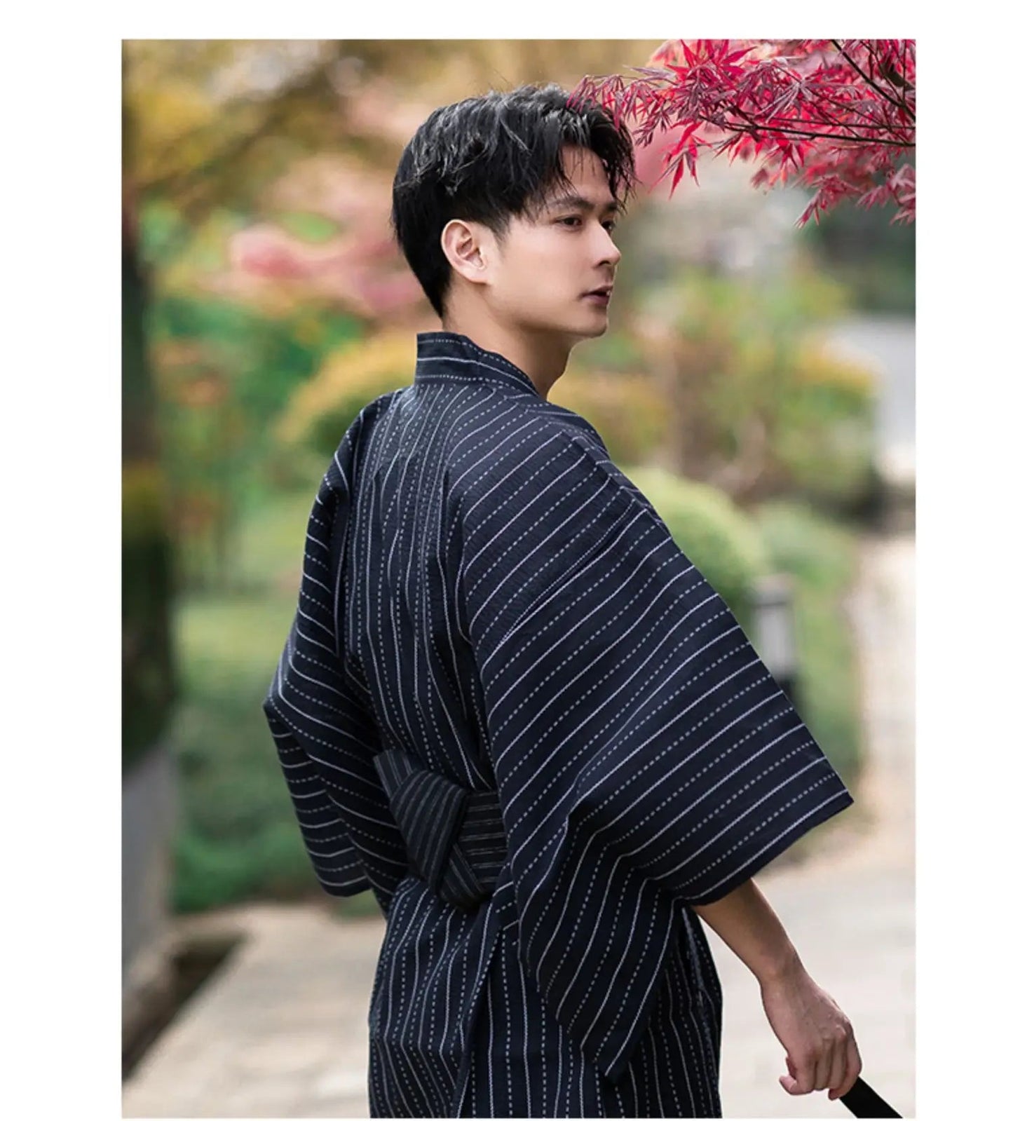 Kimono yukata traditionnel japonais pour hommes - Tresors asiatiques