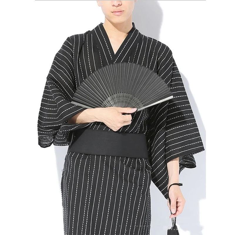 Kimono yukata traditionnel japonais pour hommes - Tresors asiatiques