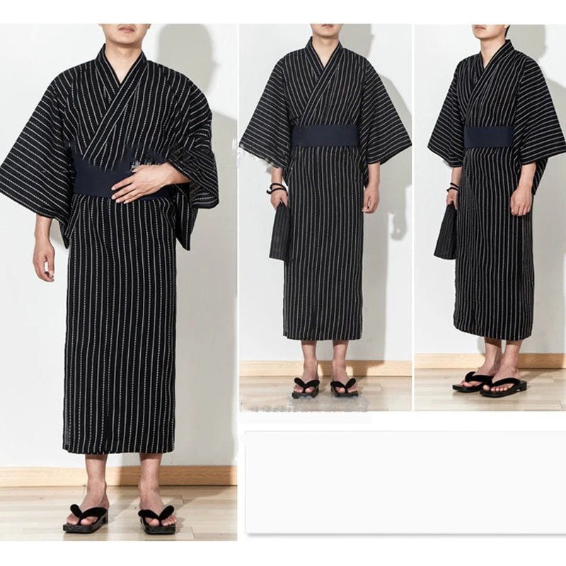 Kimono yukata traditionnel japonais pour hommes - Tresors asiatiques
