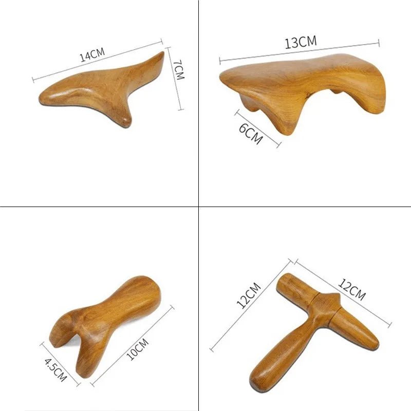 Kit de massage en bois naturel - Tresors asiatiques