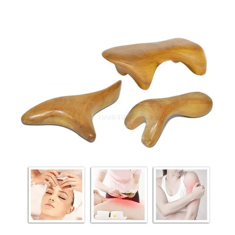 Kit de massage en bois naturel - Tresors asiatiques