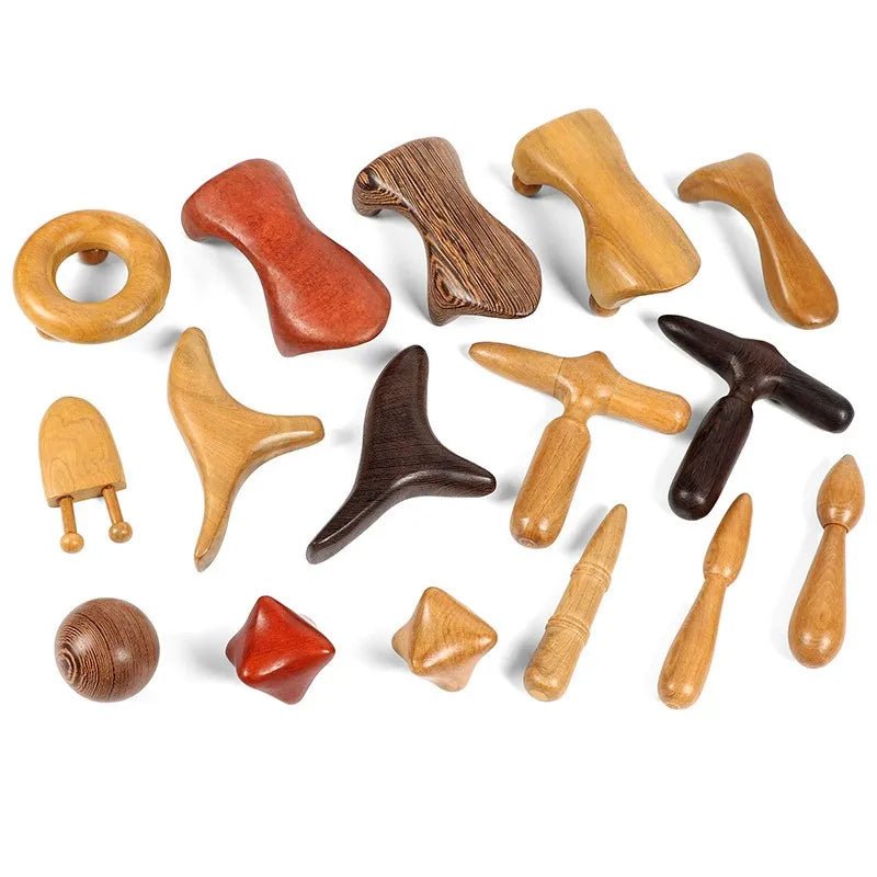 Kit de massage en bois naturel - Tresors asiatiques